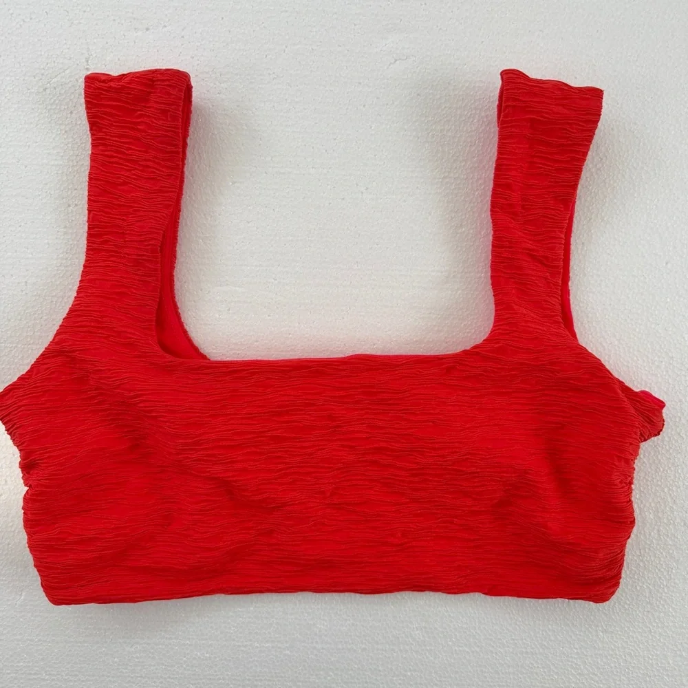 Mara Hoffman Raina Textured Bralette Bikini Top